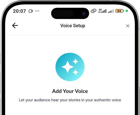 Add your voice setup